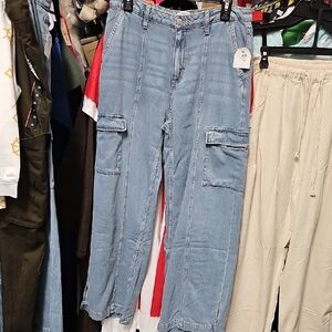 Nwt Trendy Light Blue Cargo Pants